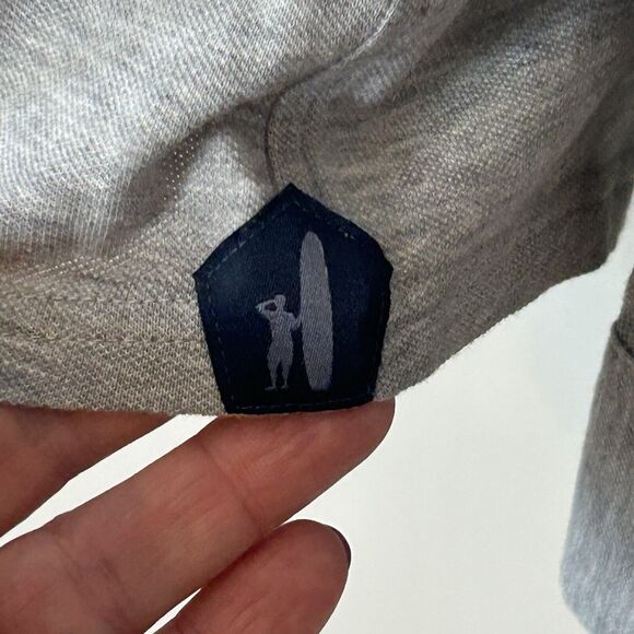 Johnnie O Hangin Out Jeffery Knit Button Up Shirt Size M Gray NWT - Picture 9 of 10